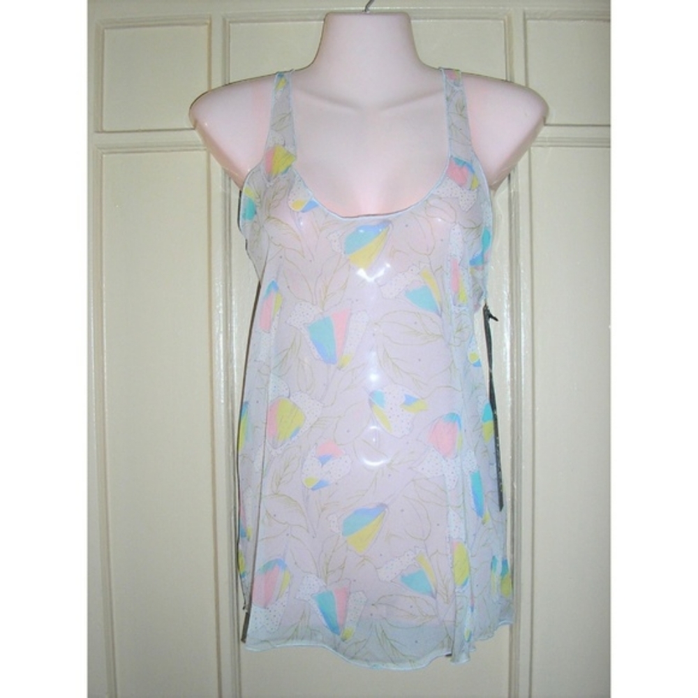 Naven Sheer Print Racerback Tank